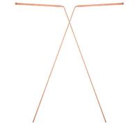 MAGICLULU 2 Pcs Brass Divining Rods for Water Dowsing Energy Seeking Copper Detection Tools round Bead Handle, Portable Paranormal Rods for Locating Buried Items and Treasure in Outdoor Use