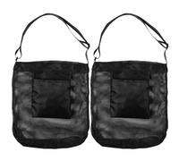 MAGICLULU 2 Pcs Breathable Mesh Foraging Bags with Shoulder Strap for Mushroom Picking and Outdoor Storage, Sturdy Reusable Mushroom Hunting Bags for Gardening and Yard Waste