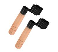 MAGICLULU 2 Pcs Manual Guitar String Winder with Pin Remover, Black Wood Handle String Changing Tool for Acoustic, Electric Guitar, Bass and Ukulele Maintenance