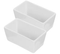 MAGICLULU 2 Pieces Ceramic Sugar Bowl and Milk Jug Set with Square Candy Jar and Dipping Dish for Kitchen Coffee Tea Storage and Food Serving in Home Dining