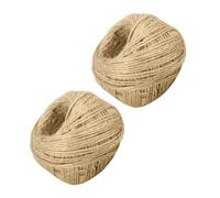 MAGICLULU 2 Rolls Craft Jute String Decorative Jute String 2mm 2 Rolls Khaki DIY Crafts Decorative Rustic for Wedding Decoration Art Projects
