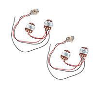 MAGICLULU 2 Sets Bass Wiring Harness Kit Wired Harness for Electric Bass Guitar Circuit Wire Replacement Parts Compatible with Various Models for Live Shows Studio Sessions and Daily