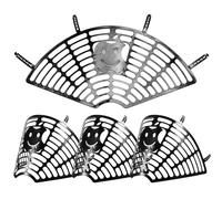 MAGICLULU 2 Sets Bike Rear Seat Protective Mesh, Black, Creative Bicycle Accessories for, Useful Bike Protection Tool for Cycling Safety Random Style