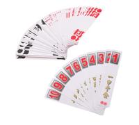 MAGICLULU 2 Sets Chinese Playing Cards Paper Deck with Large Font and Rounded Corners for Easy Reading and Reduced Misplacement, for Travel and Community Chinese Board Games
