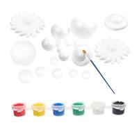 MAGICLULU 2 Sets DIY Planet Foam Ball Craft Kit for Foam Balls with Paint Polystyrene Spheres for Solar System Models Space Science Projects Party Decorations School Art Supplies