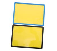 MAGICLULU 2 Sets Plastic Price Tag Holder Easy Installation Horizontal Vertical Design for Retail Shelf Labels Lightweight Merchandising Display Clip Black Blue Frames with PVC Membrane
