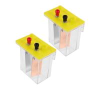 MAGICLULU 2 Sets Saltwater Battery Science Kit for Stem Experiments DIY Primary Cell Electronics Kit for School Physics Projects with Metal Electrodes for Elementary and Middle Students