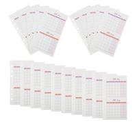 MAGICLULU 20 Sheets A6 Monthly Planner Inserts - Blank Full Year Foldable Budget Organizer Meal Tracker Paper Calendar Sheets for 6-ring Binder Personal Scheduling