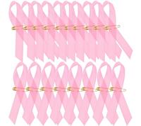 MAGICLULU 200pcs Pink Breast Cancer Ribbon Pin for Women, Polyester Material with Easy to Install Feature, Breast Health, Suitable for Daily Wearing with Scarf or Suit Accessories