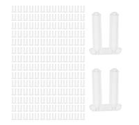 MAGICLULU 200pcs Rimless Glasses Repair Kit with Plastic Double Plug Buckle and Sleeve Design for Quick Installation and Minimizing Lens Slippage, for Individuals Managing Multiple Repairs