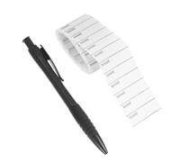 MAGICLULU 200pcs Writable Iron on Name Labels for Clothes, White Cloth Washable Apparel Tags with Pen, Suitable for Gloves and Hats, for School and Camp Use