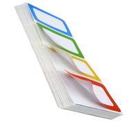 MAGICLULU 200pcs Writable Self-Adhesive Name Tag Stickers, Colorful Small Label Stickers, Students, and Office Organization, Sticky Name Labels for Item Storage and Classification