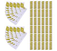 MAGICLULU 200pcs Yellow Pvc Warning Signs Stickers Visible Design and Comprehensive Coverage for Warehouses and Outdoor Settings Industrial Safety and Precautionary Hand Signal Labels