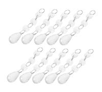MAGICLULU 20pcs Acrylic Crystal Hanging Decorations Elegant Chandelier Pendants for Christmas Tree Ornaments Sturdy Acrylic Material Easy to Hang for Holiday Parties and Themed Celebrations