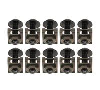 MAGICLULU 20pcs Black 6mm Alloy Motorcycle Side Panel Bracket Screws with Corrosion Resistance and Sturdy Clip Structure, Universal Windshield Bolt Kit for Touring Rides and Outdoor Use