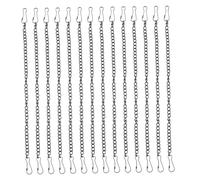 MAGICLULU 20pcs Black Chain Door Sign Small Chains Plant Hangers for Picture Chalkboards Billboards Ornaments Signs