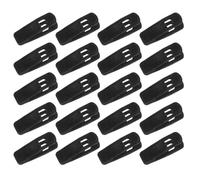 MAGICLULU 20PCS Black Velvet Clips for Pants Hangers Thickened Flocked Clothes Pins Strong Non-slip Grip for Heavy Winter Coats Wool Trousers Outdoor Use Clothes Clips