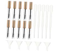 MAGICLULU 20Pcs Empty Mascara Tubes with Wands and Funnels Refillable Eyelash Cream Containers with Transfer Pipettes Makeup Storage for Castor Oil DIY Cosmetics