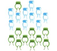 MAGICLULU 20pcs Lung Breathing Training Clips Nose Bleed Stopper Compact Non-Stick Removal Nose Fixing Clips for Home Use with Pom and Eva Material