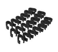 MAGICLULU 20pcs Microphone Stand Cable Clips Flexible Plastic Mic Cable Holders for Boom Pole Adjustable Mic Stand Accessories for KTV and Stage Performances