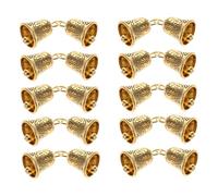 MAGICLULU 20pcs Mini Antique Jingle Bells for Crafting Handmade Ornaments for Room Decor Jewelry Making Wind Chimes DIY Projects Soft Sound Easy to Hang