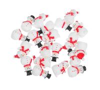 MAGICLULU 20pcs Mini Resin Snowman Figurines with Top Hat Detailed Christmas Micro Landscape Ornaments for Festive Home Party Cake Toppers Holiday Decor and Gift Accents