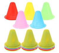 MAGICLULU 20pcs Mini Sports Cones Pe Small Plastic Training Cones for Skating Practice, 5 Colours,