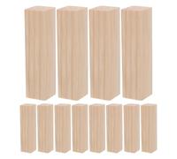 MAGICLULU 20pcs Pine Wood Blocks for Crafts Unfinished Blank Carving Cubes Natural Texture DIY Wood Carving Kit for Beginners Whittling and Home Decor