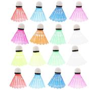 MAGICLULU 20pcs Plastic Badminton Shuttlecocks Soft Tip Rainbow Colour Lightweight Shuttlecock Set for Beginner Training and Outdoor Garden Sports Random Color Random Color