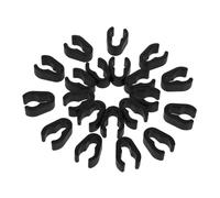 MAGICLULU 20pcs Plastic Microphone Wire Clips Cable Holders Clamps for Microphone Stand Accessories Boom Pole Organizer