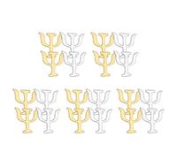 MAGICLULU 20pcs Psychology Symbol Brooch Pins Alloy Lapel Corsage Vintage Style Clothes Note Pin Ornament for Women Men Gold and Silver Color Mix Creative Chest Badge Accessory