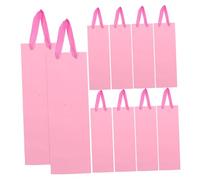 MAGICLULU 20pcs Reusable Single Bottle Wine Pouch with Handle Thick Cardboard Wine Carrier Bag for Whiskey Beer Protective Bottle Tote for Parties and Gifts