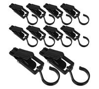 MAGICLULU 20pcs Rotating Hook Clip Laundry Hook Clips Plastic 360 Degree Rotating Space Optimization Modern Practical Style for Homes and Studios