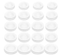 MAGICLULU 20pcs Silicone Round Saving Box Plug Piggy Bank Stopper Cover Classic Stylish White Multipurpose Application Excellent Sealing Performance for Ceramic Savings Containers