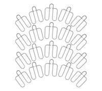 MAGICLULU 20pcs Silver Galvanization Cage Door Fixing Clips for Pet Cage and Rabbit Feed Box Easy Installation and Secure Closure, for Farming Environments and Farms