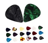 MAGICLULU 20pcs Thick Xylonite Guitar Finger Picks for Acoustic and Electric Guitars Nylon Material Mixed Colors for Strumming and Lead Playing Essential Accessories for Random Color