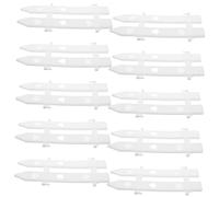 MAGICLULU 20pcs White Plastic Christmas Tree Fence Panels Decorative Garden and Lawn Border Ornament Scene Decor with Delicate Workmanship Curved Tree and Flower Bed Protection for Holiday