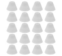 MAGICLULU 20pcs White Silicone Nail Drill Dust Collector Caps Protective Covers for Nail Drill Bits Manicure Polishing Head Dustproof for Salon and Home Use