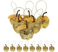 MAGICLULU 20pcs Xmas Decorations Indoor Apple Tree Decorations Shape Hanging Merry Natural for Christmas Tree Hanging Decor Vintage Rustic Ornament Golden Random Color