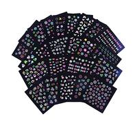 MAGICLULU 24 Sheets Luminous Nail Art Stickers Glow Self-Adhesive Flower Butterfly Decals DIY Nail Glow Sticker Salon and Home Use for Charming Manicure and Craft Decoration