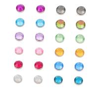MAGICLULU 24Pcs Assorted Color Acrylic Magnetic Drink Markers Signs for Parties Prevent Glass Confusion for Guests and Events
