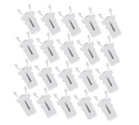 MAGICLULU 24pcs Garbage Can Lid Lock Clips Push Button Latch Trash Can Buckles Hidden Micro Lid Modern Style Replacement Latches