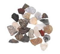 MAGICLULU 24pcs Natural Mineral Stone Specimens Collection Kit Educational Rock and Ore Display Box for Geology Teaching Science Exploration and Learning