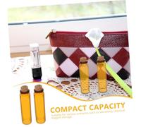 MAGICLULU 24pcs Small Brown Glass Cork Vials for DIY Crafts Message Jars Wedding Favors Apothecary Keepsake Bottles with Light-protective Brown Glass for Chemical Storage and Art Projects