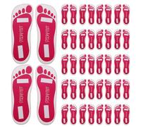 MAGICLULU 25 Pairs Disposable Spray Tanning Foot Pads Self-Tan Protector Sticky Feet Covers for Sunless Tanning Salons Festival Use