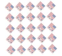 MAGICLULU 25pcs Independence Day Tattoos Stickers with American Flag Design, Removable and Washable Plastic Temporary Tattoos for Party and National Day Celebrations