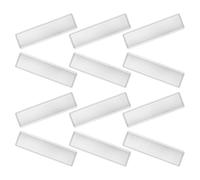 MAGICLULU 25pcs Self-Adhesive PVC Label Holder Pockets 11x3cm, Waterproof Plastic Sleeves for Office Document Organization and File Indexing