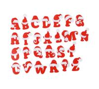 MAGICLULU 26pcs Red Alphabet Letter Patches for Clothing DIY Embroidery Patch Set Iron-on Clothes for Jeans Coats and Christmas Craft Accessories