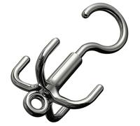 MAGICLULU 2pcs 4-Claw Rotating Coat Hat Hook Belt Hanger Multi-Functional Storage Rack Outdoor Hooks Easy Hanging