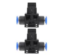 MAGICLULU 2Pcs 8Mm Plastic Quick Connector Valves Air Tube Joints Manual Flow Control Valve Pneumatic Push-to-Connect Fittings for Industrial Pipeline Applications
